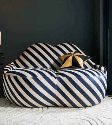Stripe Lips Sofa — image 2 of 2