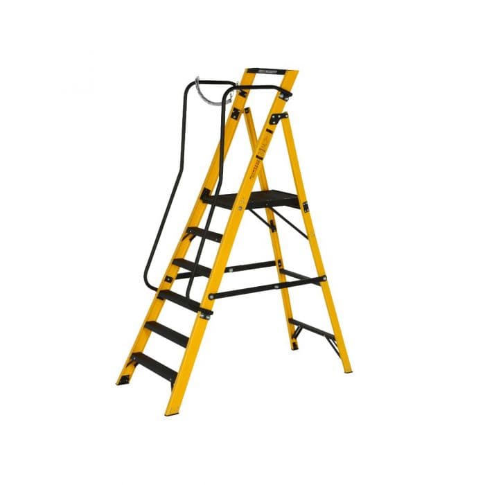 Youngman 6 Tread Megastep Ladder with Handrails - EN 131 — image 2 of 2