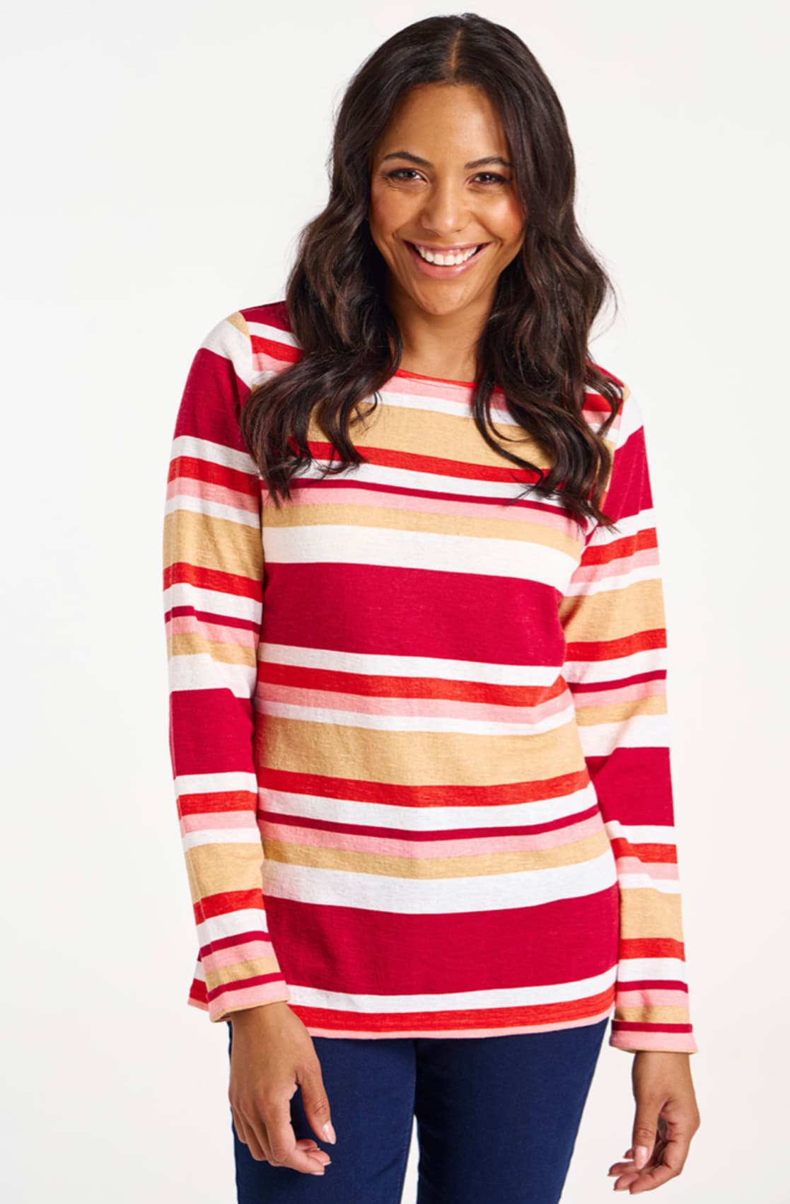 Long Sleeve Stripe Top — image 1 of 3