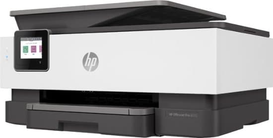 HP - OfficeJet Pro 8035 Wireless All-In-One Printer with 8 Months of Instant Ink Included - Basalt/White — image 1 of 8