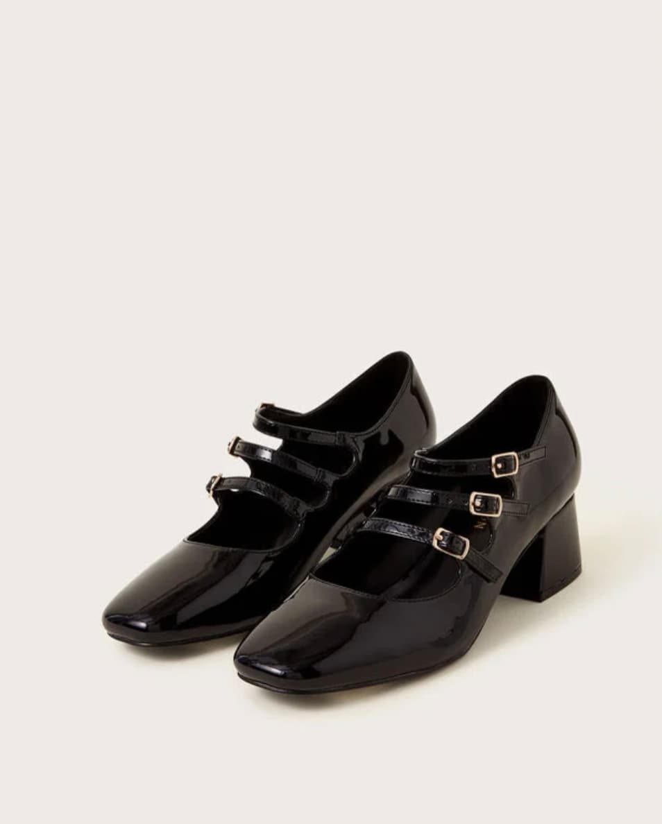 Gwen patent mary jane heels black — image 1 of 2