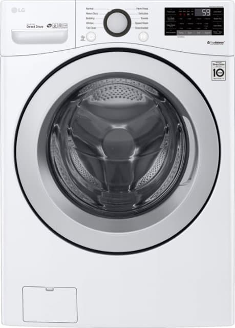 LG - 4.5 Cu. Ft. 10-Cycle Front-Loading Smart Wi-Fi Washer with 6Motion Technology - White — image 2 of 7