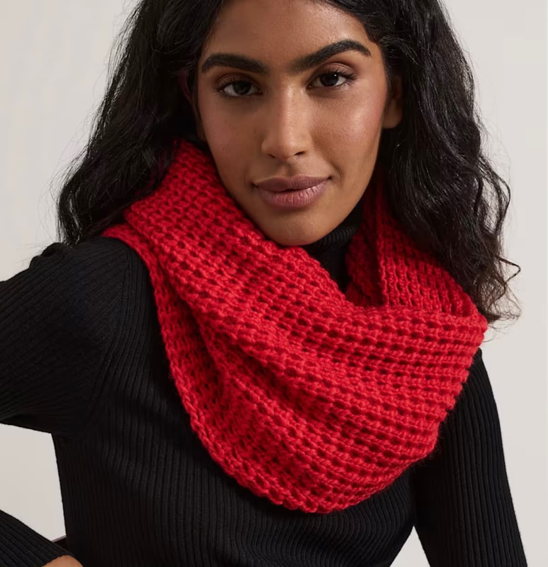 Red Knitted Snood — image 1 of 2