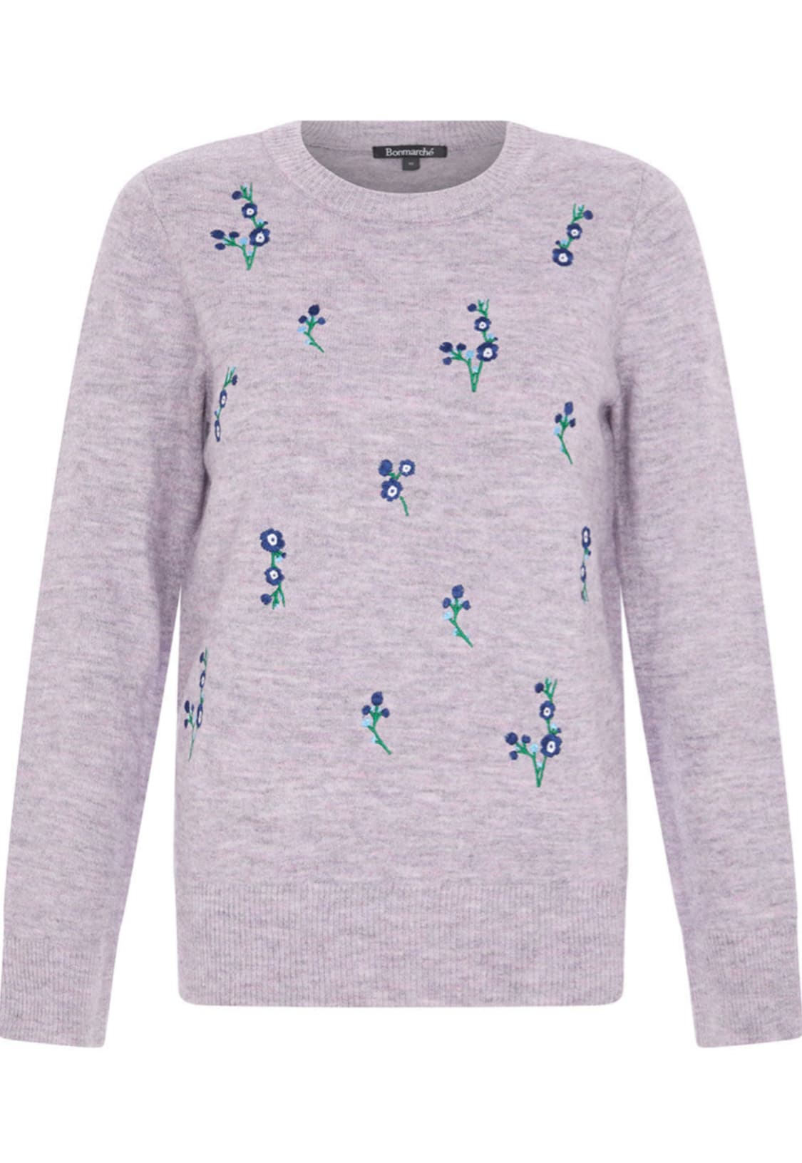 Long Sleeve Floral Embroidered Jumper — image 2 of 3