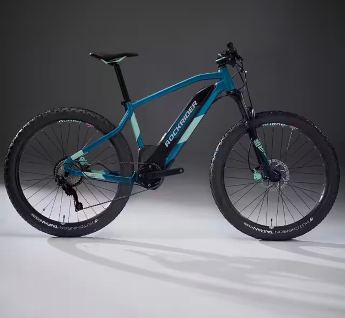 ROCKRIDER Women's 27.5" + Electric Semi-Rigid E-ST 900 MTB Bike - Turquoise — image 2 of 4