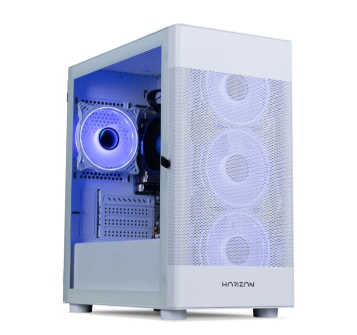 Horizon X White Ryzen 5 Configurable Next Day Gaming PC — image 1 of 3