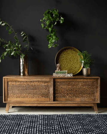 Leopard Print TV Unit — image 1 of 2