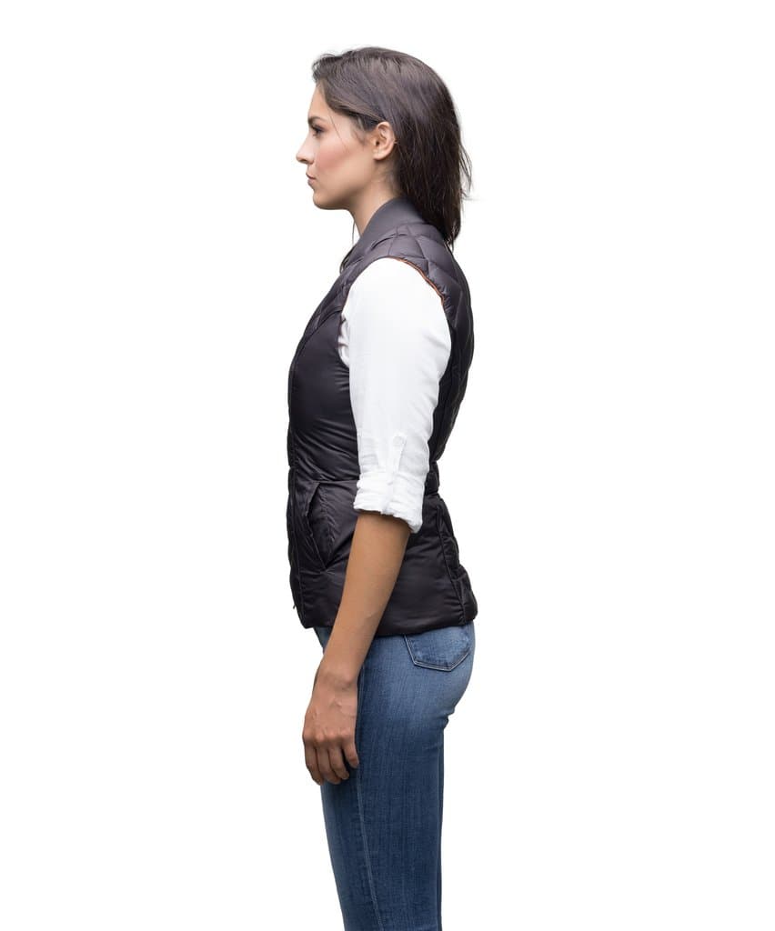 Talia Ladies Reversible Quilted Vest — image 3 of 5