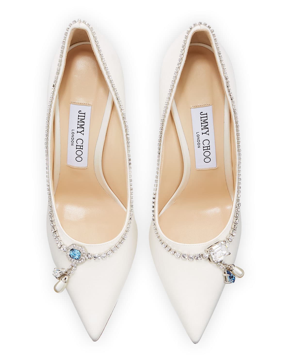 Love 100mm Crystal-Neck Satin Cocktail Pumps — image 3 of 3