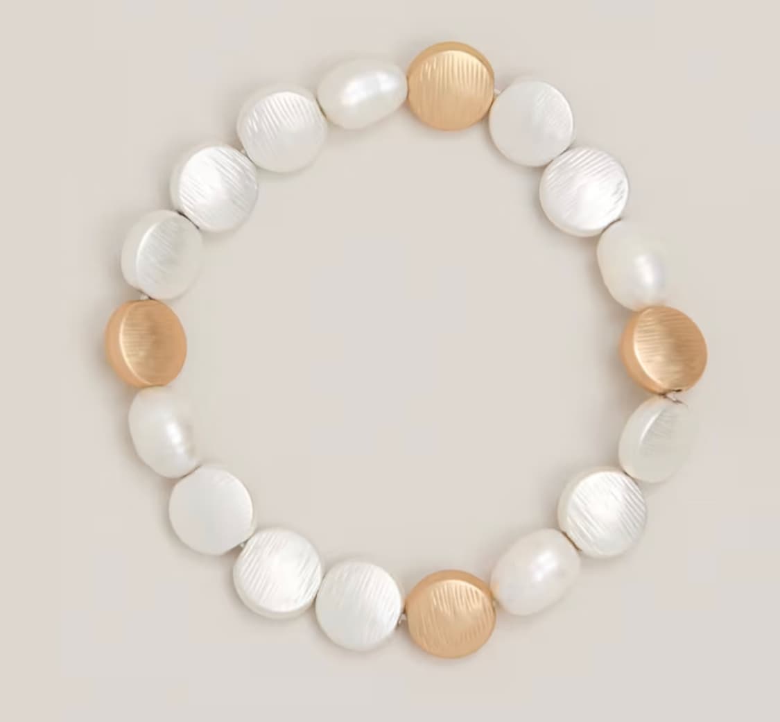Beaded And Pearl Bracelet — image 1 of 3