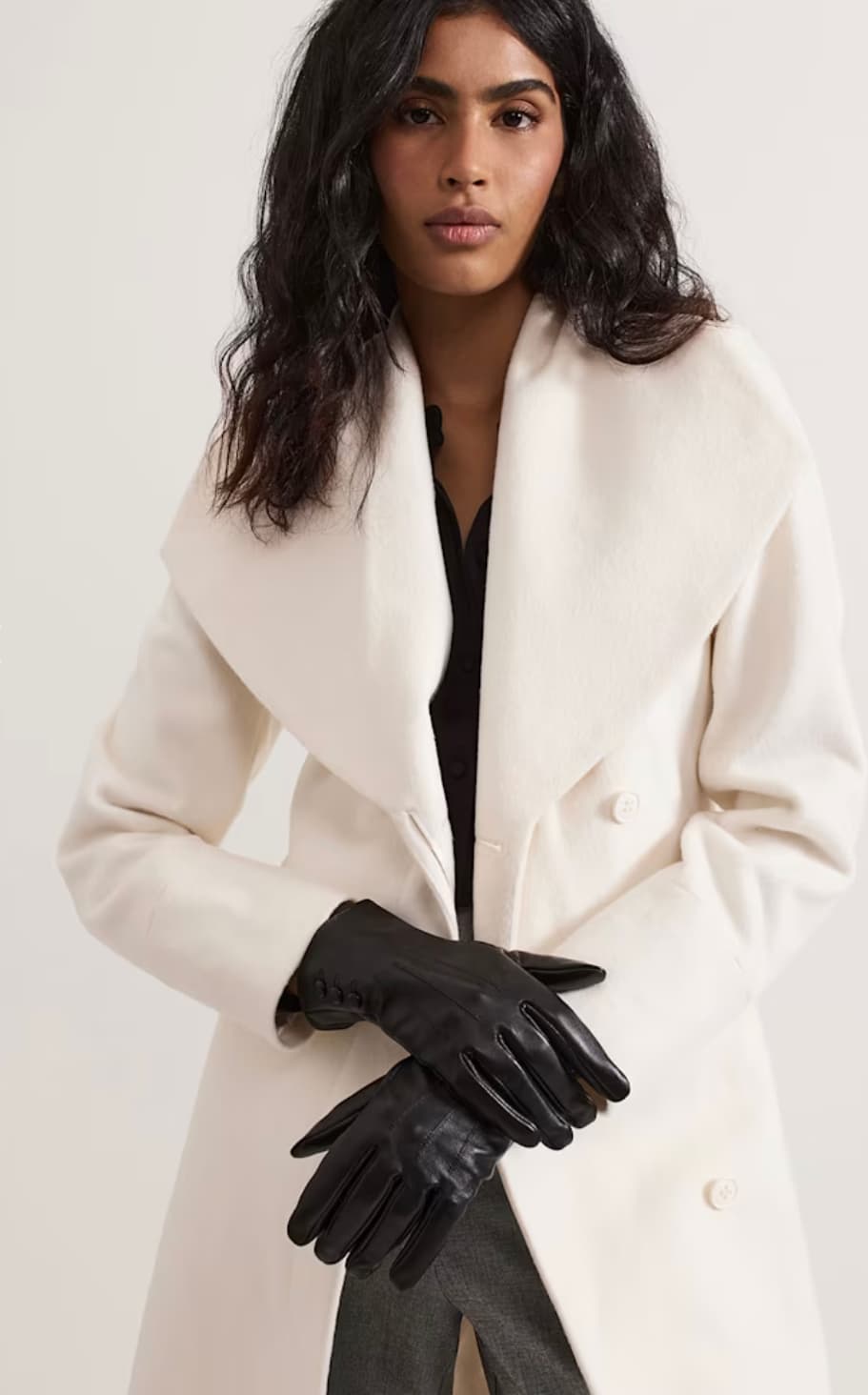 Black Leather Gloves — image 2 of 2