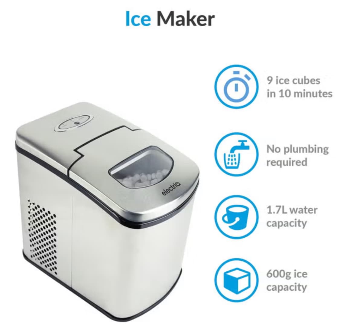 electriQ Countertop Ice Maker in Stainless Steel — image 3 of 3