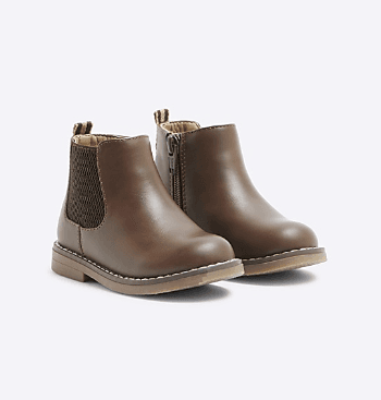 Mini Boys Brown Chelsea Boot — image 1 of 2