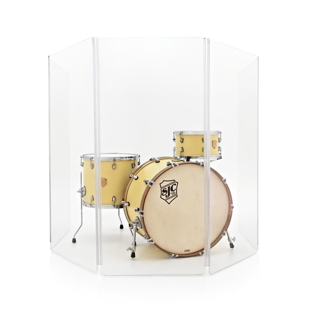 WHD Drum Screen, 5 Panel Clear Acrylic Shield — image 1 of 4