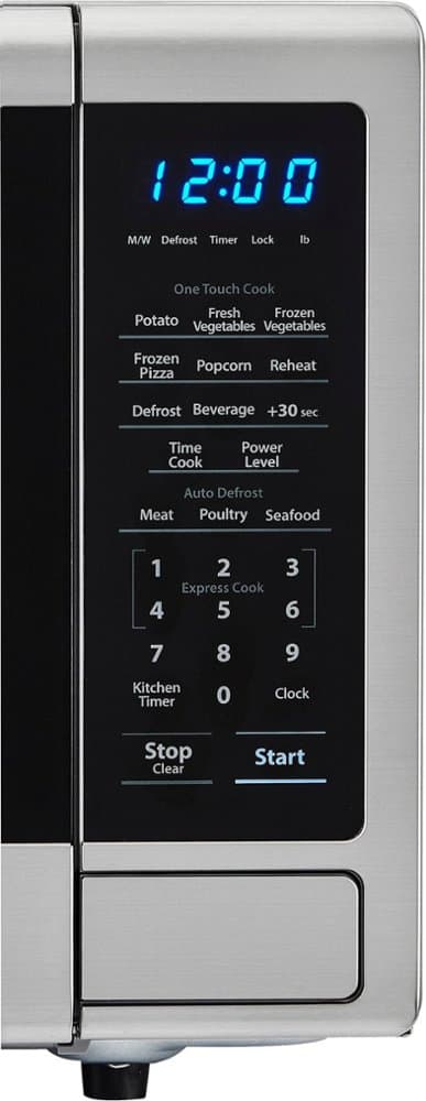 Sharp - Carousel 1.1 Cu. Ft. Mid-Size Microwave - Stainless steel — image 4 of 6