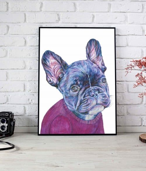 Matty the French Bulldog â€“ Signed GiclÃ©e Print