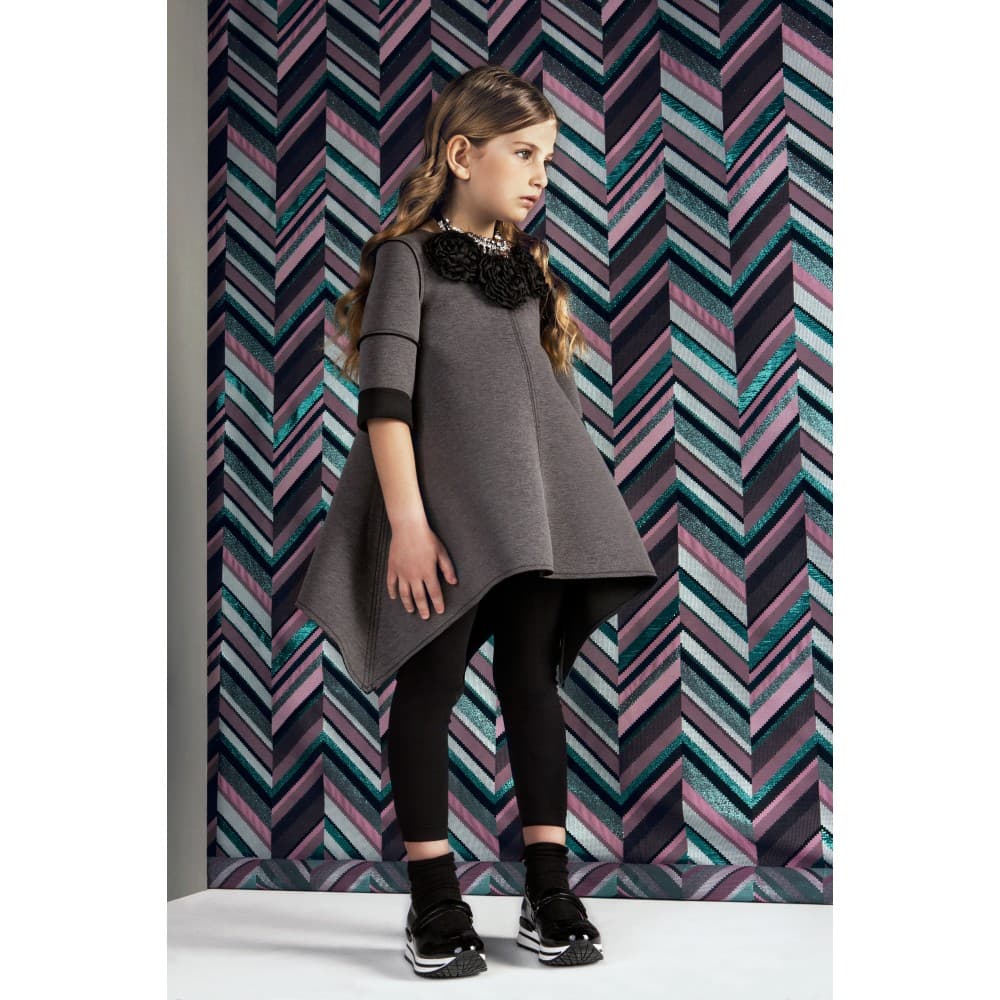 Dress with Necklace - 91 Mid Grey
