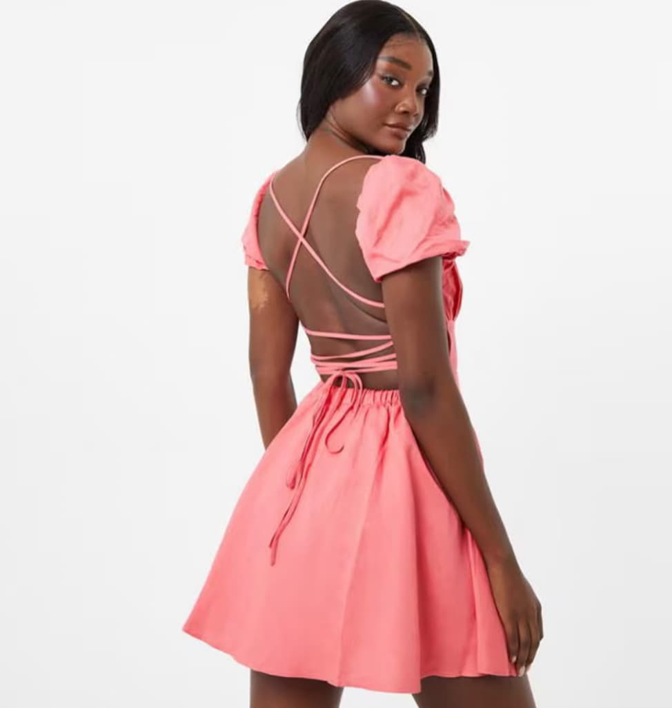 Tie Back Mini Dress — image 2 of 3