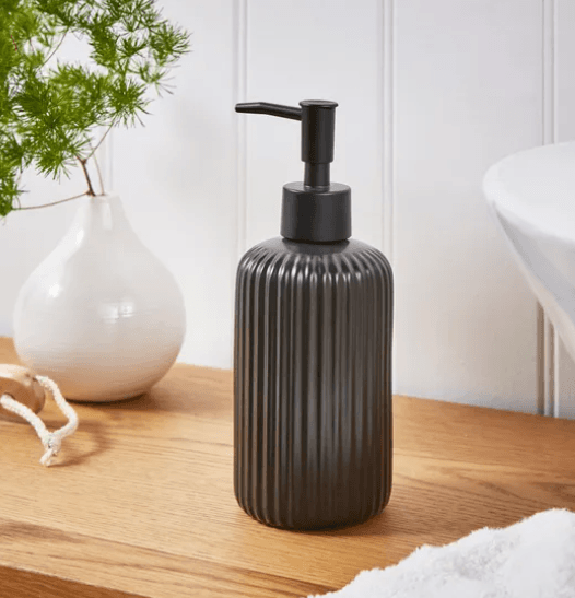 Ceramic Ribbed Soap Dispenser