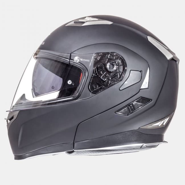 MT Flux Solid Flip Up Helmet - Matt Blk — image 2 of 7