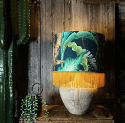 Magic Fruits Lampshade - Green and Gold — image 2 of 2