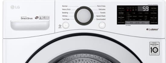 LG - 4.5 Cu. Ft. 10-Cycle Front-Loading Smart Wi-Fi Washer with 6Motion Technology - White — image 4 of 7