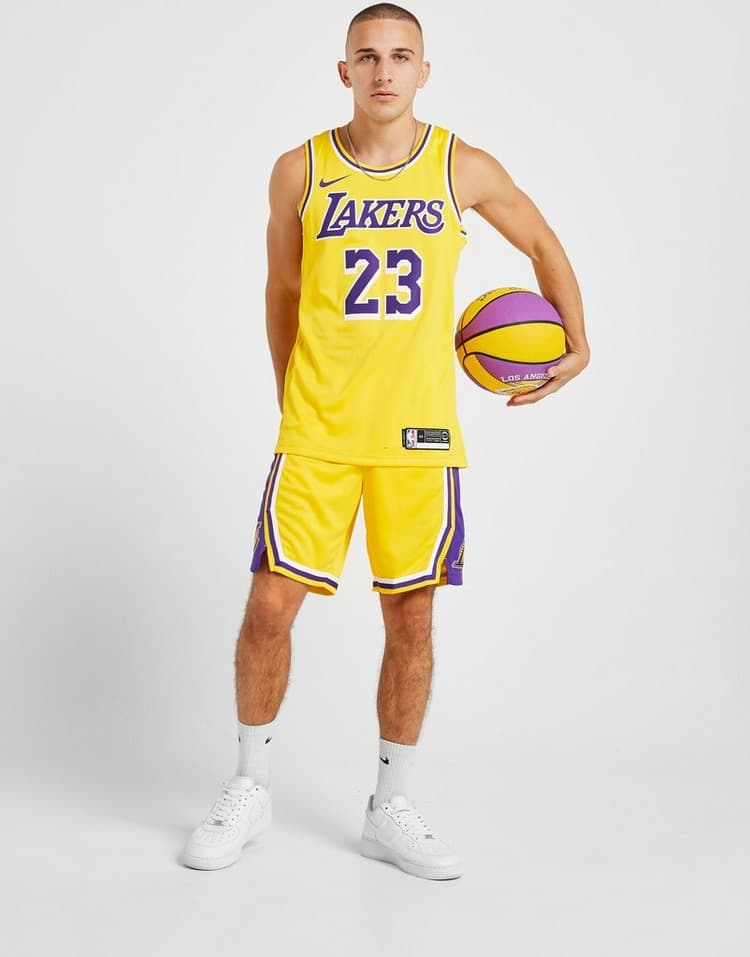 Nike NBA Los Angeles Lakers Swingman James #23 Jersey — image 1 of 3
