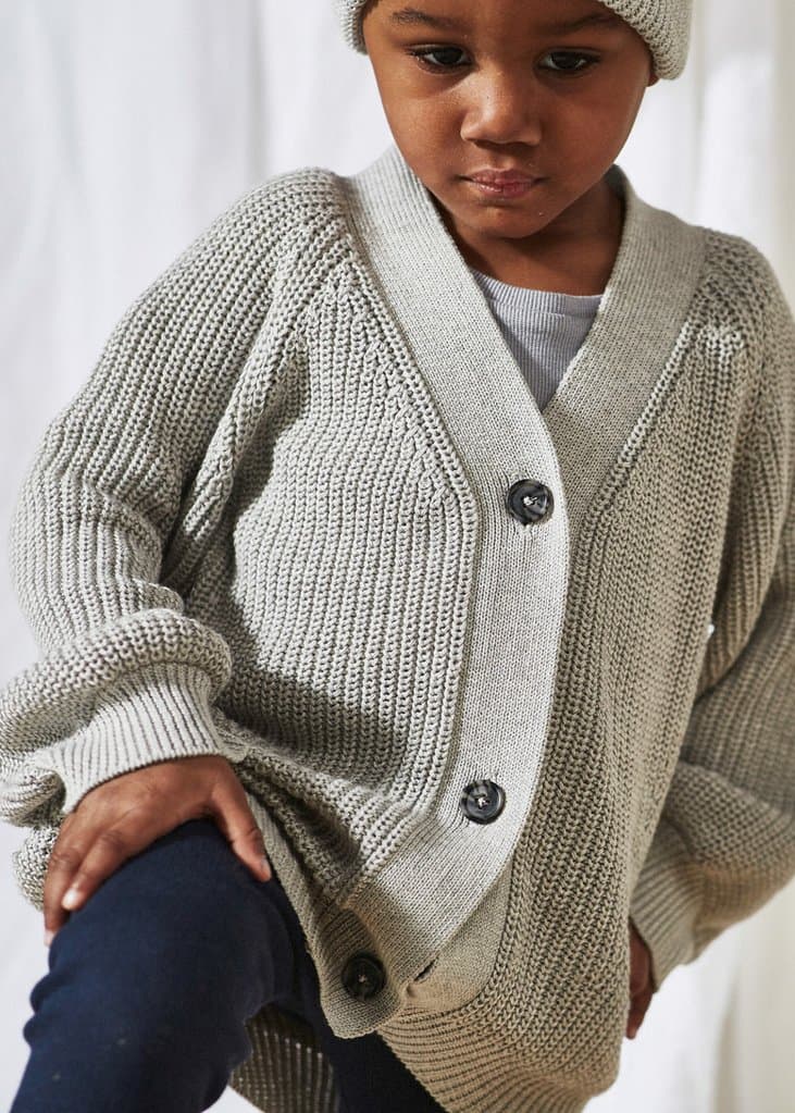 OVERSIZED CARDIGAN - DOVE — image 1 of 6