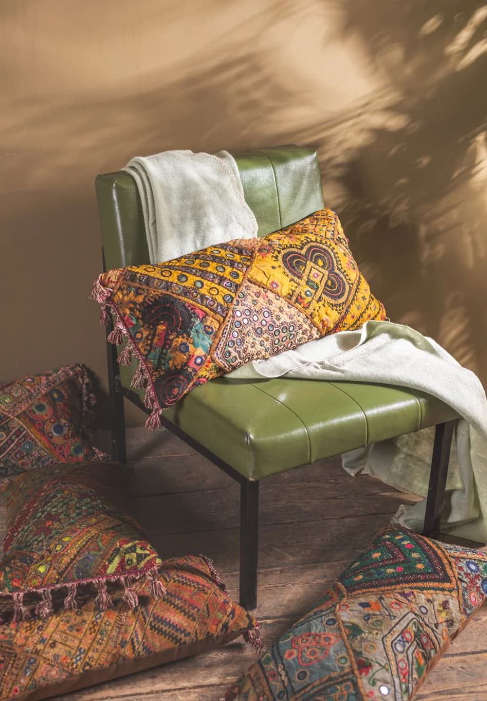 Recycled Tribal Embroideries Cushion Cover — image 1 of 2