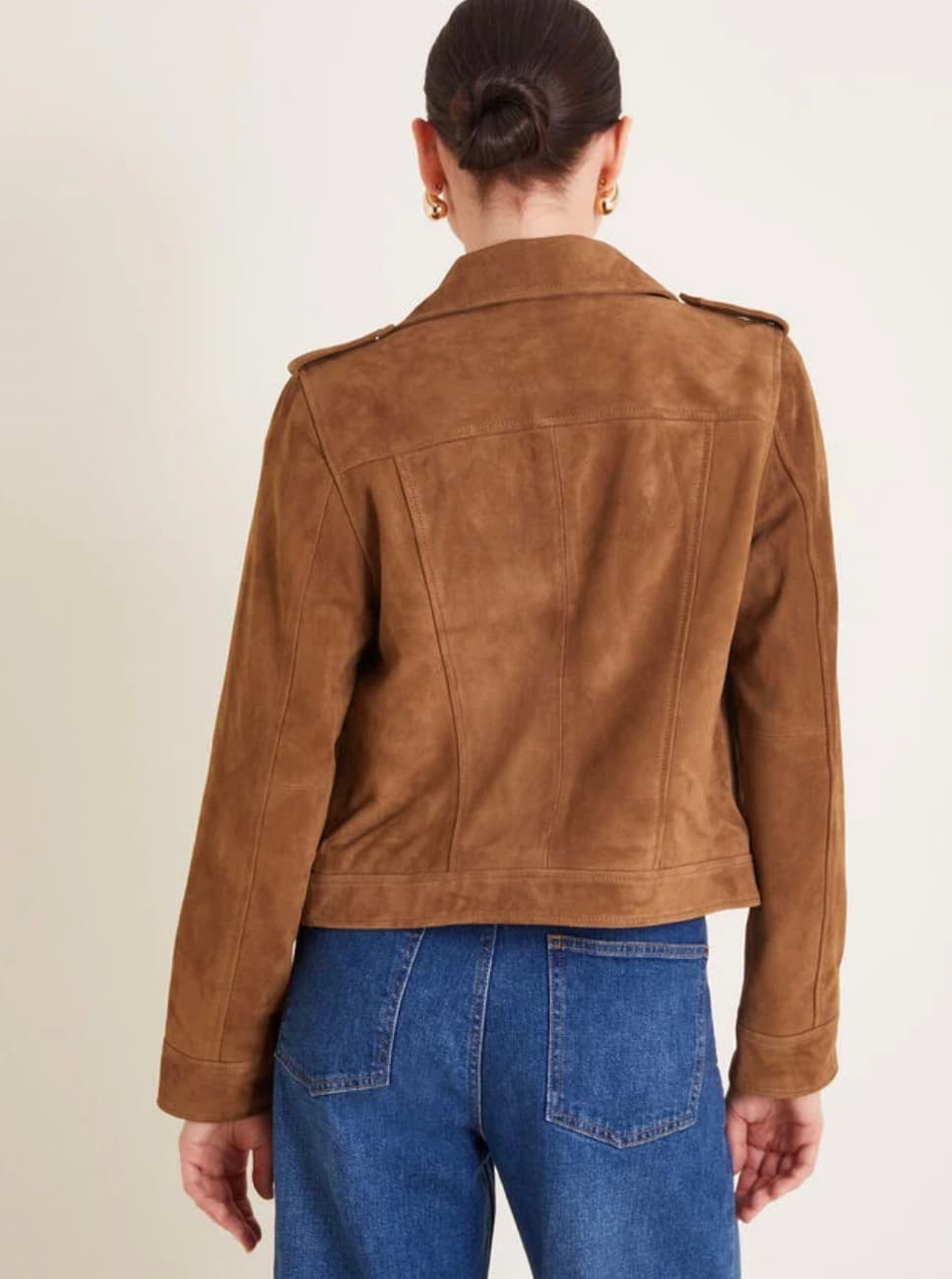 Sienna suede jacket tan — image 3 of 3