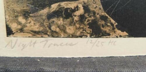 Frank Howell Night Traces 1984 Hand Color LITHOGRAPH ARTWORK SIGNED Make Offer! — image 3 of 3