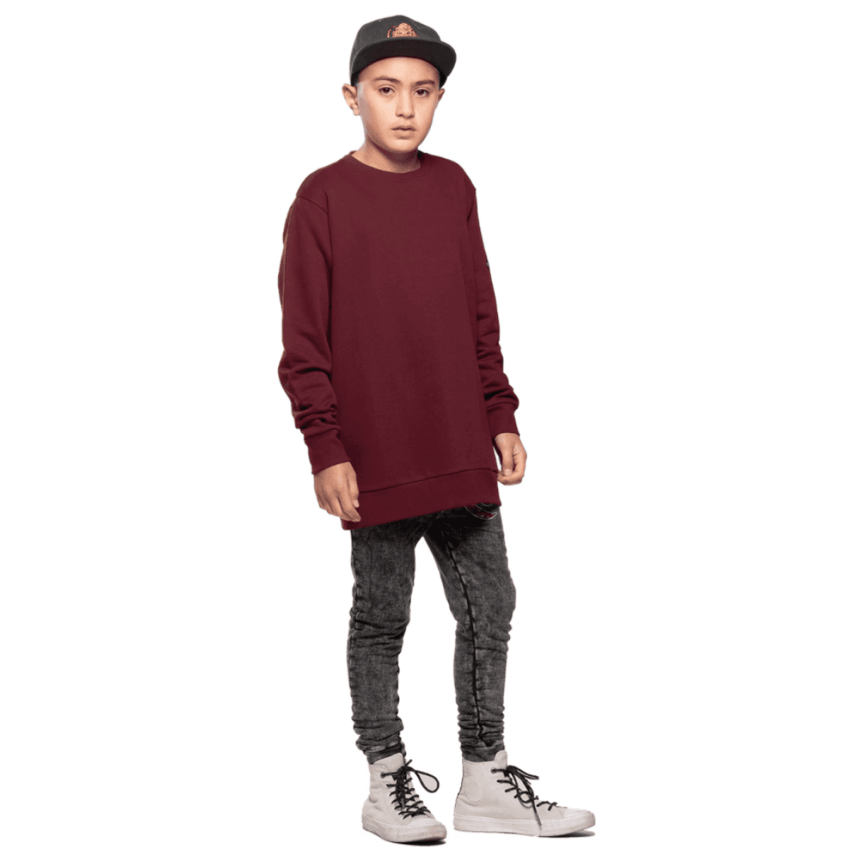 band of boys bandits jumper grey panther classic maroon size 2y - 5y — image 4 of 4