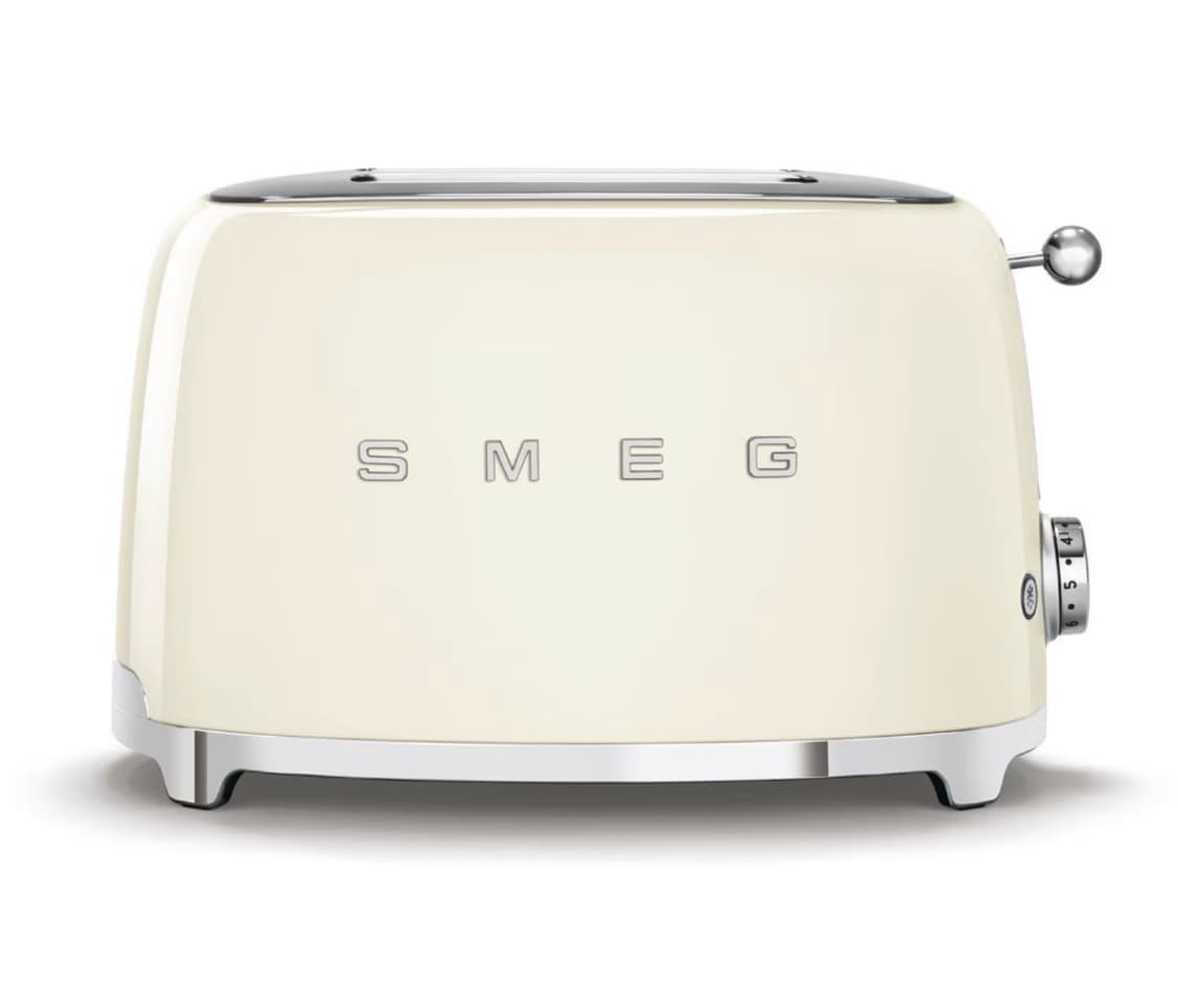 Smeg TSF01CRUK Cream Retro 2 Slice Toaster — image 2 of 3