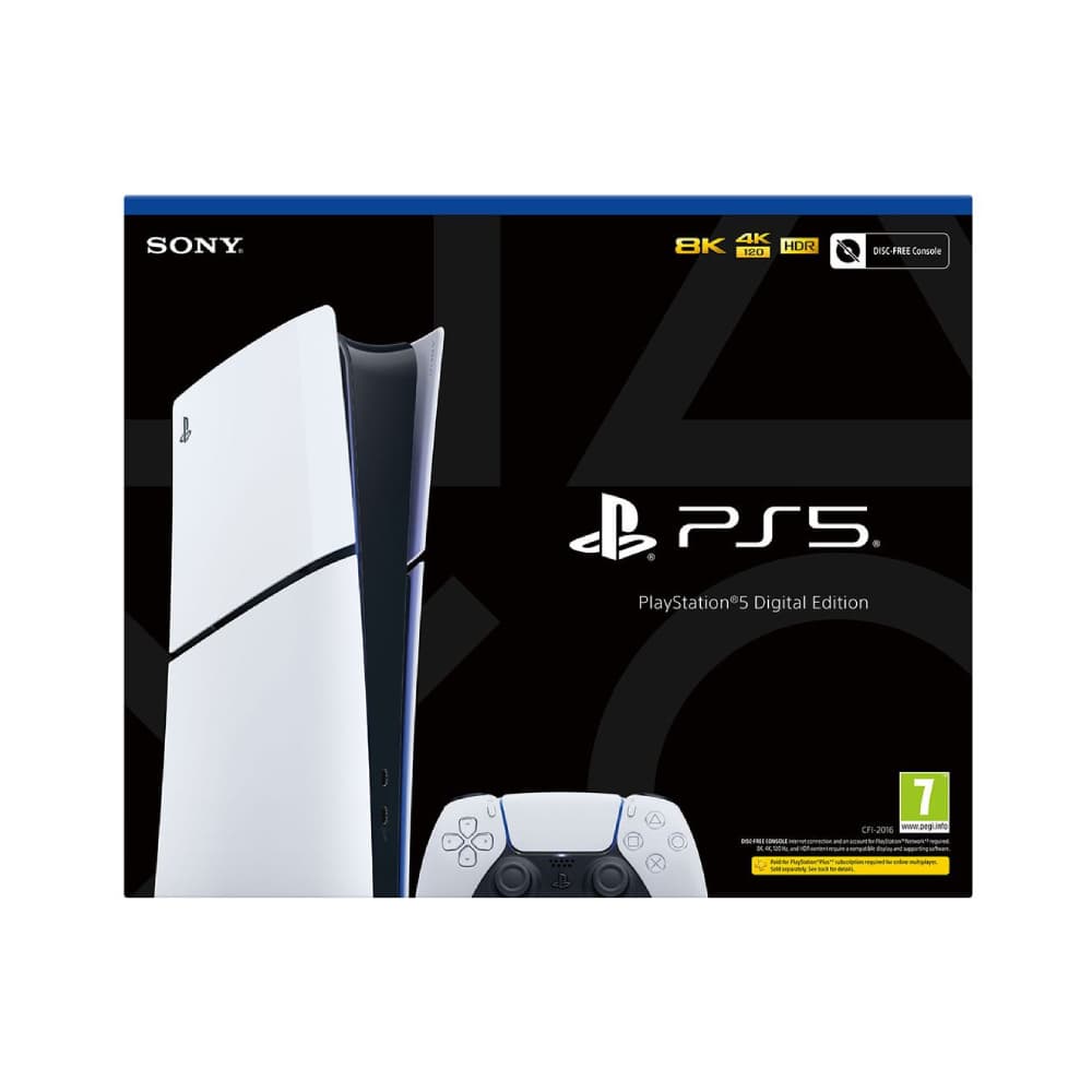 Sony PlayStation 5 Digital Slim AMD Ryzen Zen 2 16GB 1TB SSD 8K UHD 120fps Gaming Console — image 3 of 3