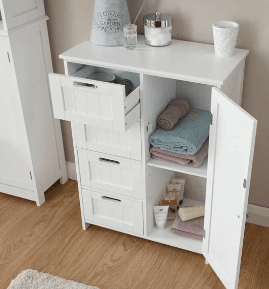 Shaker 1 Door 4 Drawer Bathroom Unit — image 2 of 2