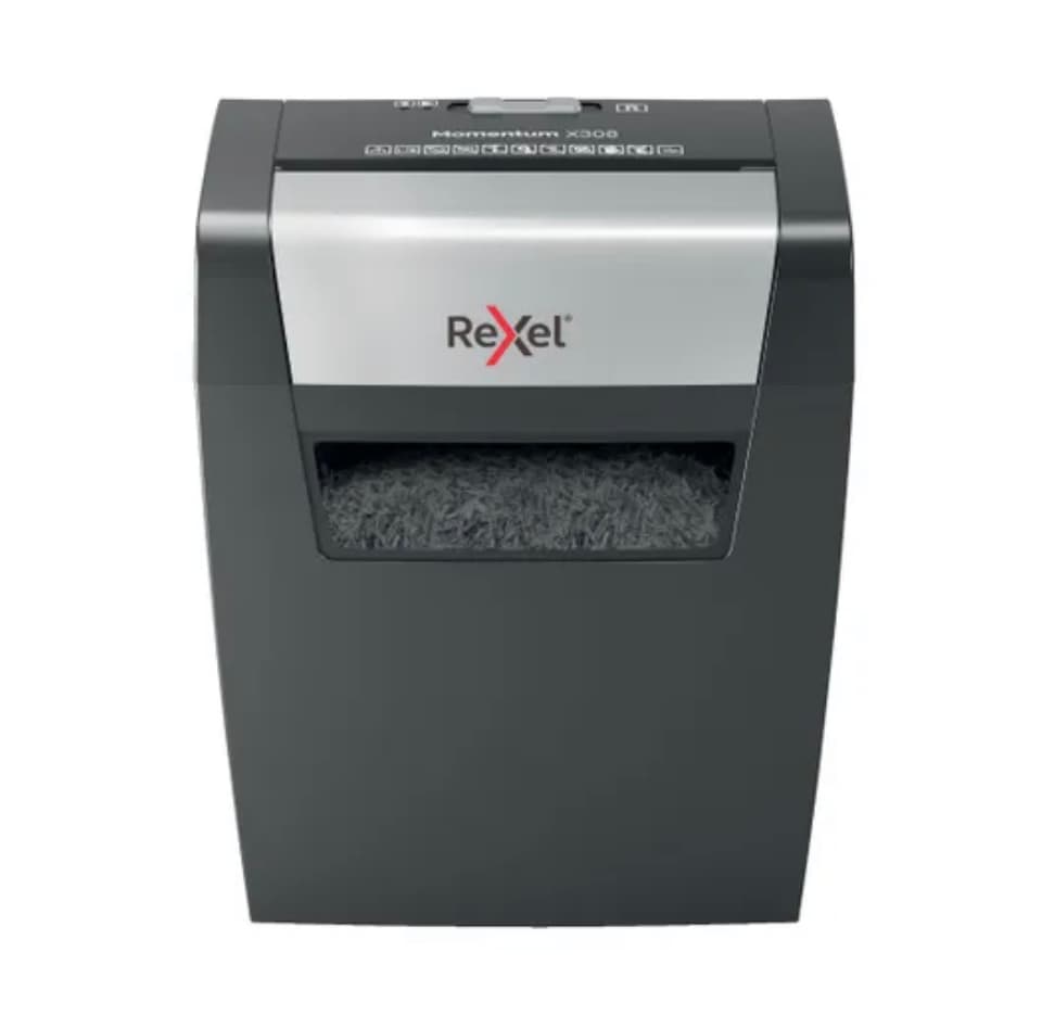 Rexel Momentum X308 8 Sheet Cross Cut Shredder — image 1 of 2