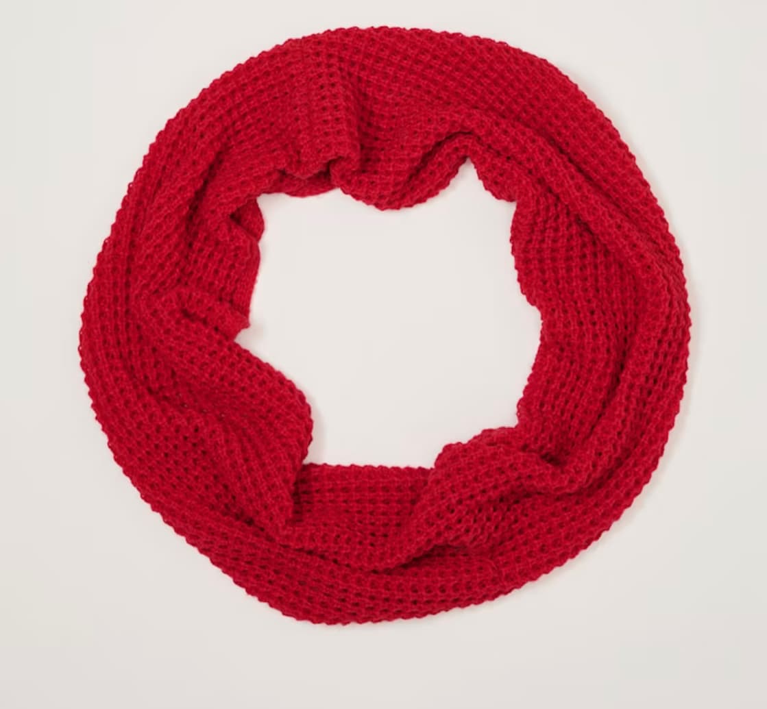 Red Knitted Snood — image 2 of 2