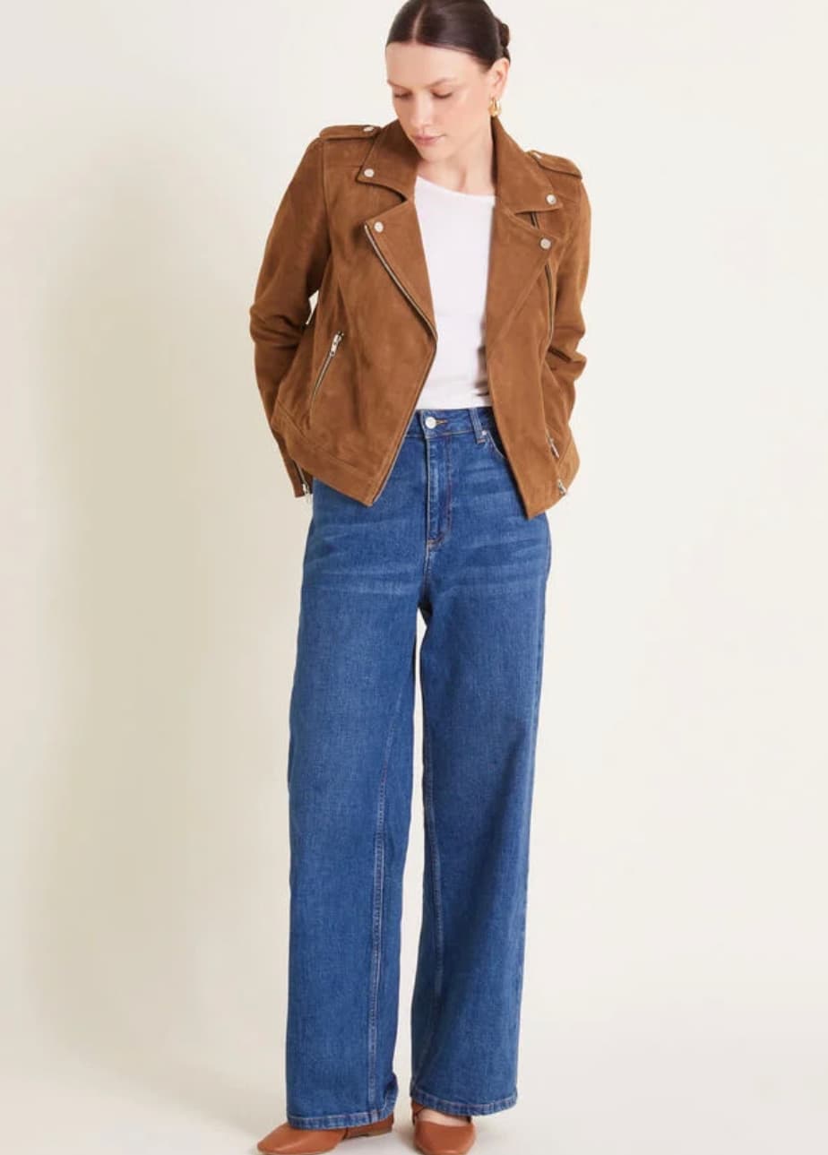 Sienna suede jacket tan — image 2 of 3