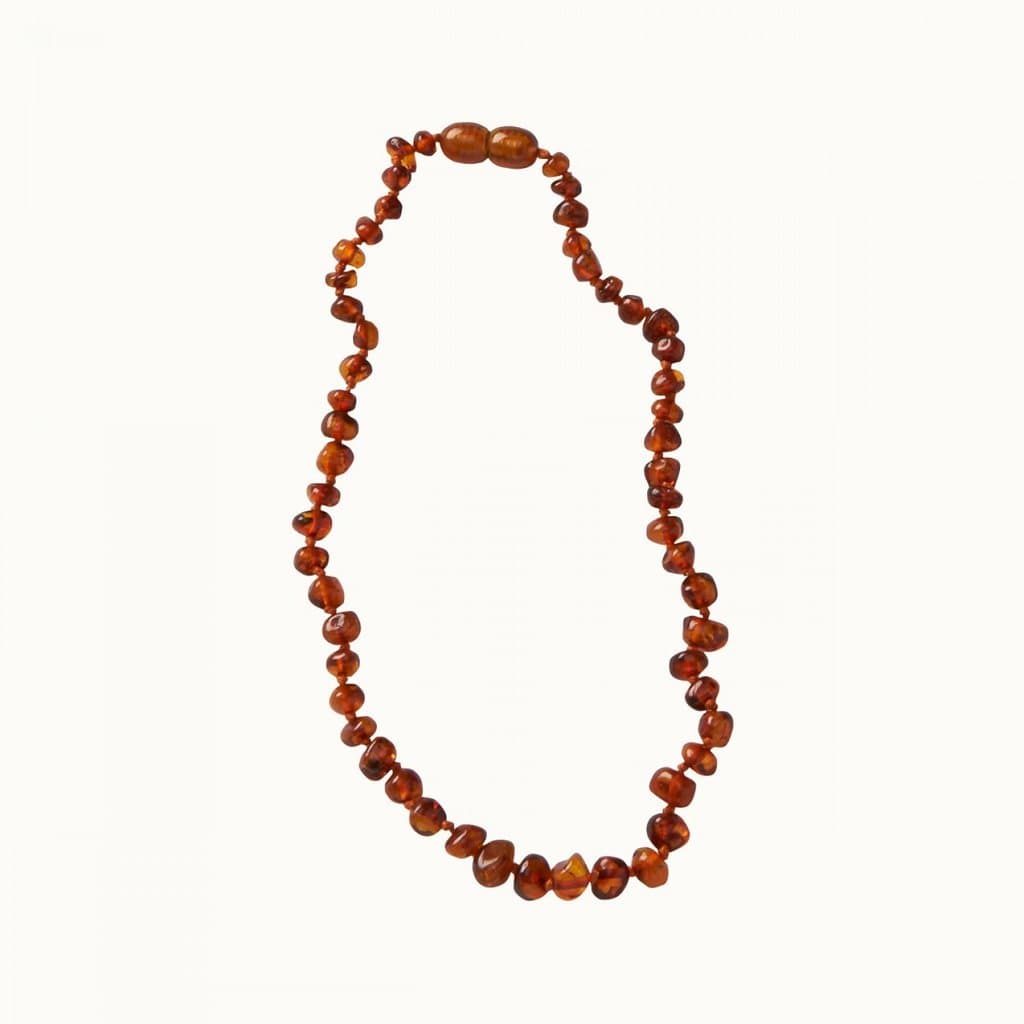 Nature Baby Amber Necklace - Cognac