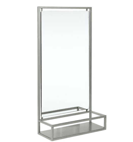 London Rectangle Wall Mirror with Shelf — image 2 of 2