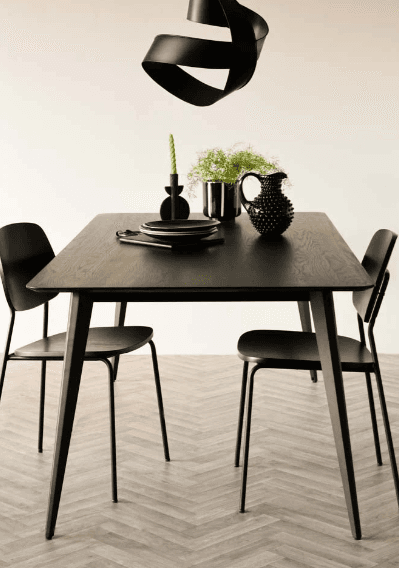 Modern Black Dining Table — image 3 of 3