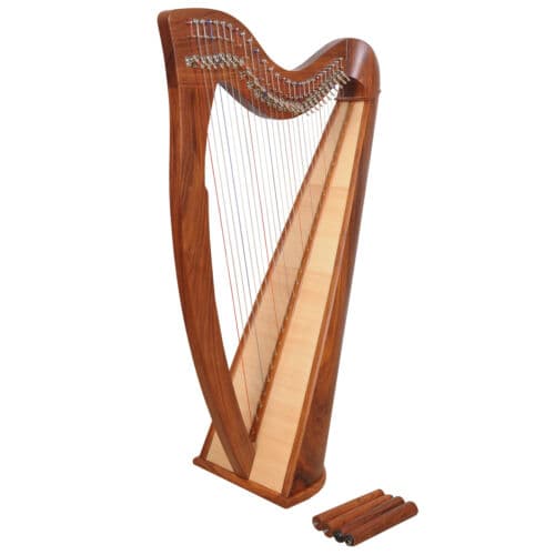 28 STRING CLADDAGH HARP ROSEWOOD