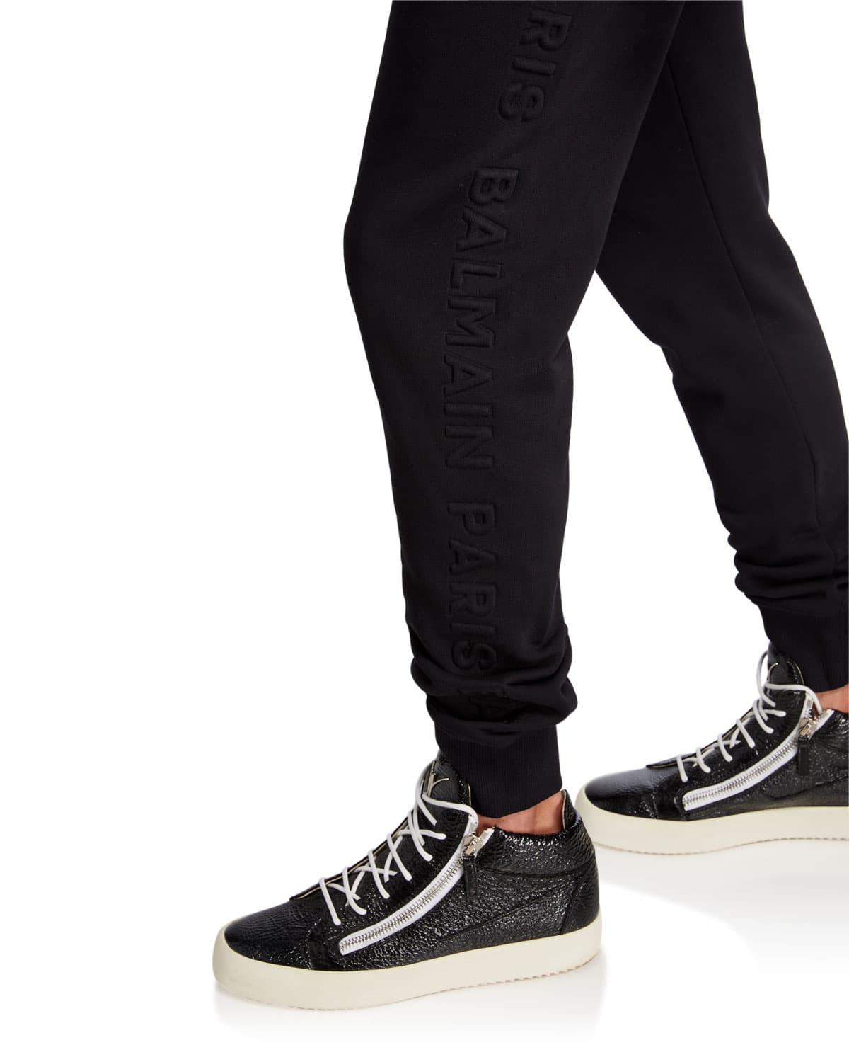 Men's Embossed Logo Zip-Pocket Sweatpants — image 4 of 4