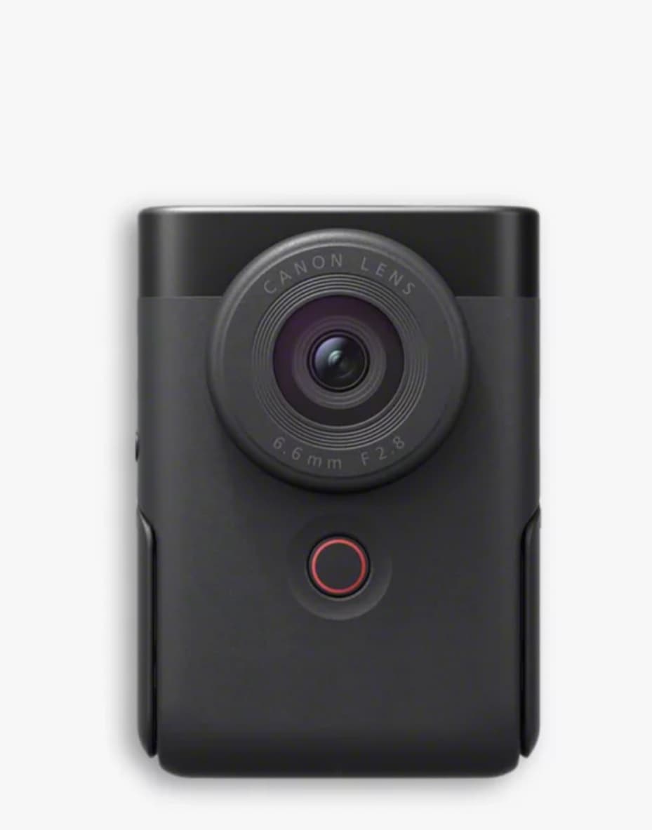 Canon PowerShot V10 Vlogging Camera, 4K Ultra HD, 15MP, Wi-Fi, Bluetooth, 2" Tiltable Touch Screen, Black, Vlogging Kit with Mini Windshields, Soft Case & Lens Cap — image 3 of 4