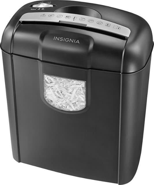 Insigniaâ„¢ - 6-Sheet Crosscut Shredder - Black — image 3 of 7