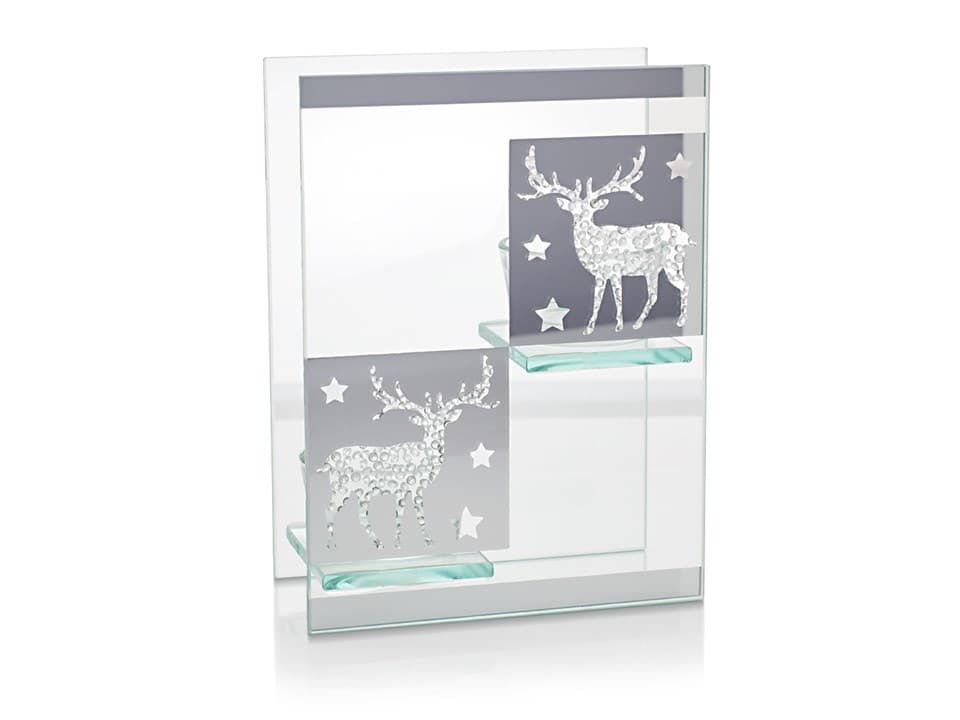 Double Tea Light Holder Reindeer - P2240