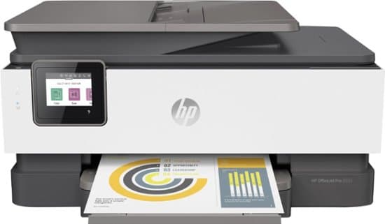 HP - OfficeJet Pro 8035 Wireless All-In-One Printer with 8 Months of Instant Ink Included - Basalt/White — image 3 of 8