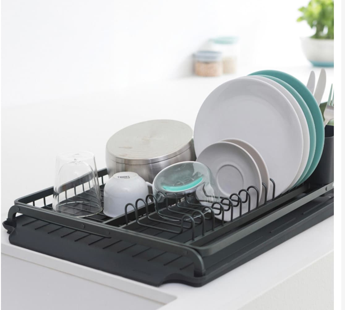 BRABANTIA Dark Grey Dish Drying Rack — image 2 of 3