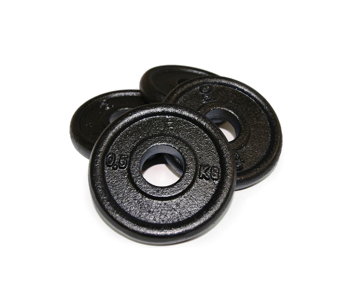 Body Power 0.5Kg Cast Iron Standard Weight Plates (x4)