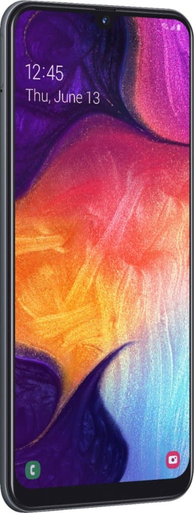 Samsung - Galaxy A50 with 64GB Memory Cell Phone (Unlocked) - Black — image 3 of 5